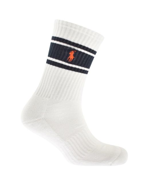 Ralph Lauren Blue 6 Pack Classic Sport Socks for men