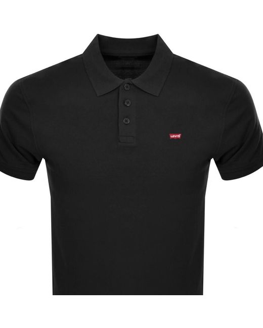 Levi's Black Original Hm Short Sleeved Polo T Shirt for men