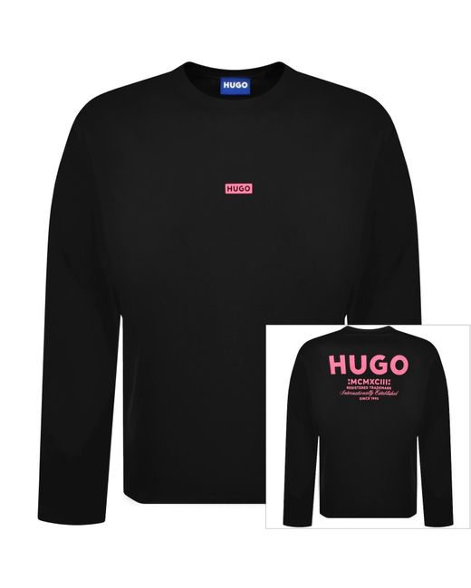 HUGO Black Naviu Sweatshirt for men