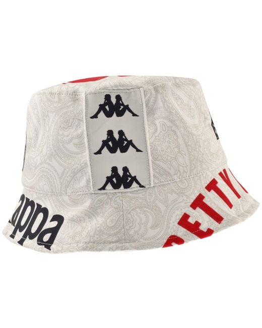 Pretty Green White X Kappa World Cup Bucket Hat for men