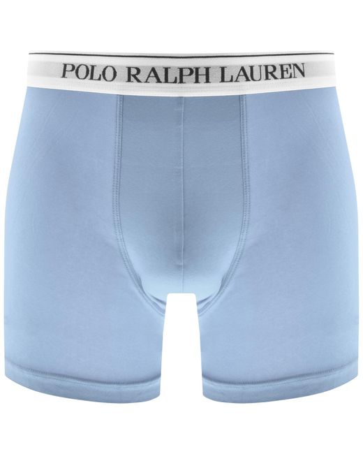 Ralph Lauren Blue Underwear 3 Pack Boxer Briefs for men