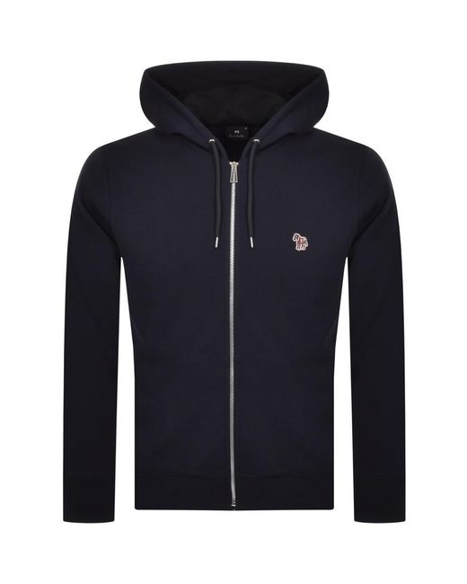 Paul Smith Blue Full Zip Hoodie for men