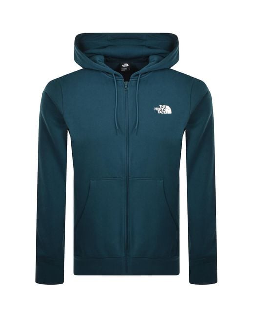 The North Face Blue Simple Dome Zip Hoodie for men