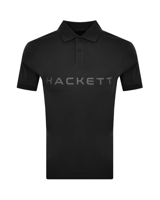 Hackett Black Heritage Polo T Shirt for men