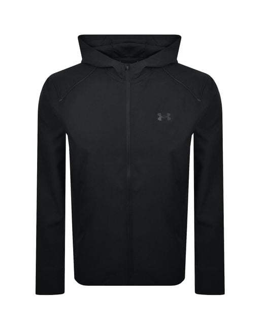 Under Armour Black Ua Launch Hooded Jacket for men