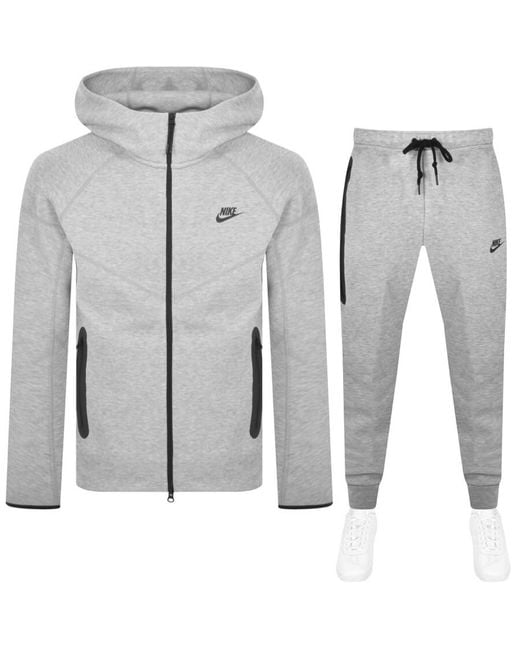 Nike Gray Sportswear Tech Tracksuit for men