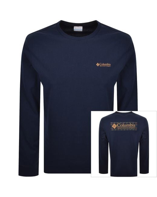 Columbia Blue Explorers Canyon T Shirt for men