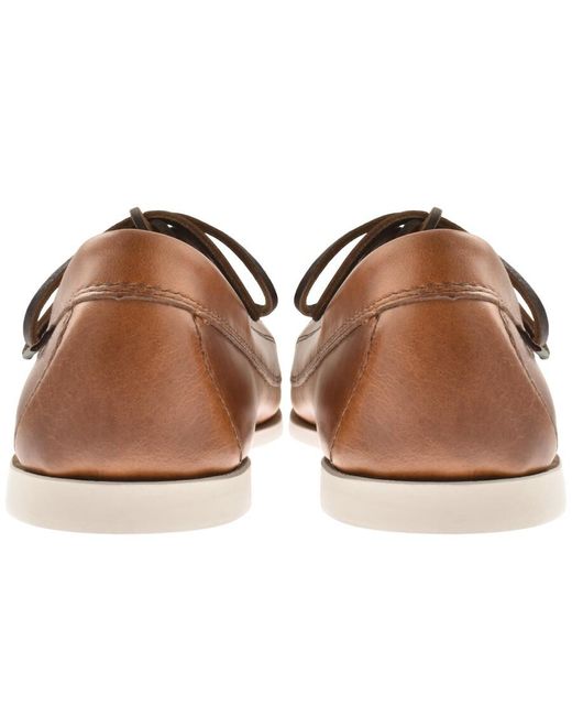G.H.BASS Brown Camp Moc Jackman Pull Up Shoes for men