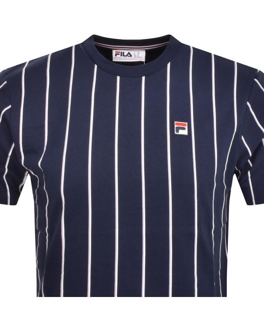Fila Blue Pin Striped T Shirt for men