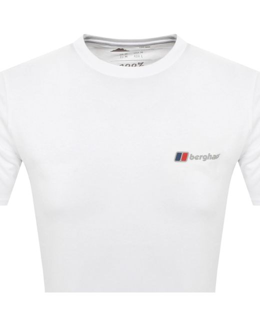 Berghaus White Lineation T Shirt for men