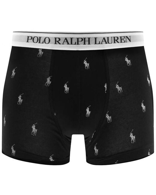 Ralph Lauren Black Underwear 5 Pack Trunks for men