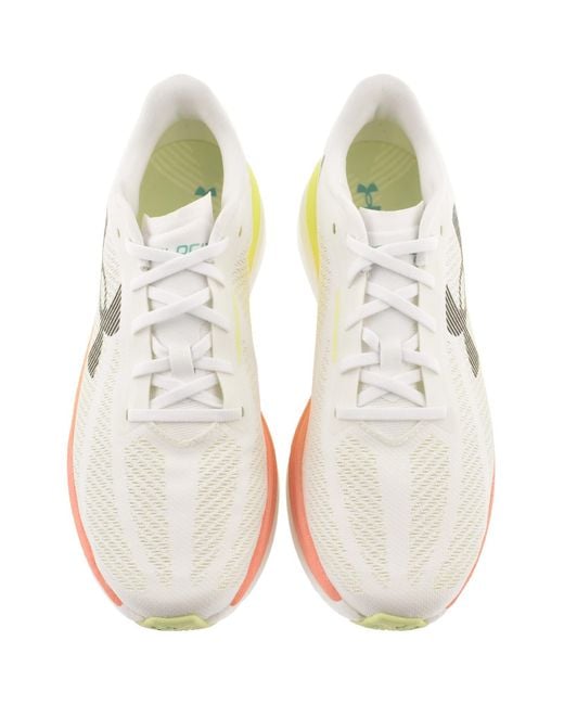 Under Armour White Velociti Distance Trainers for men
