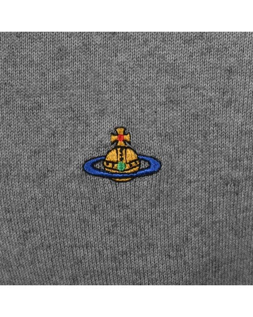 Vivienne Westwood Gray Alex Round Neck Jumper for men
