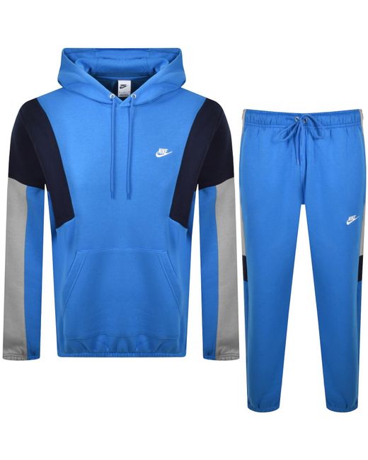 Nike Blue Club Gx Hooded Tracksuit for men