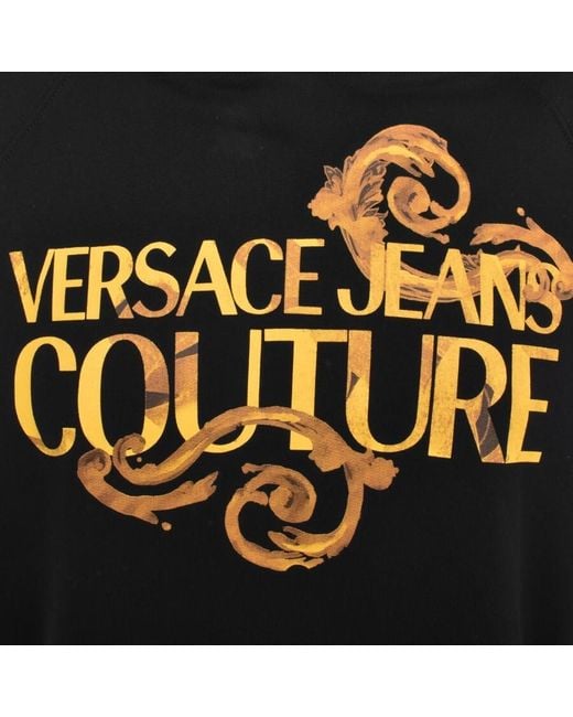 Versace Black Couture Logo Hoodie for men