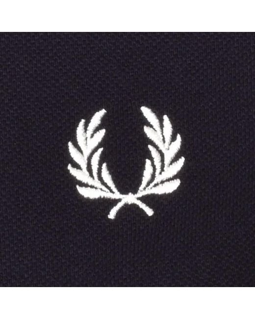 Fred Perry Blue Full Zip Hoodie for men