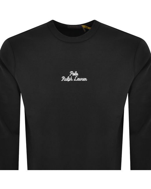 Ralph Lauren Black Crew Neck Sweatshirt for men