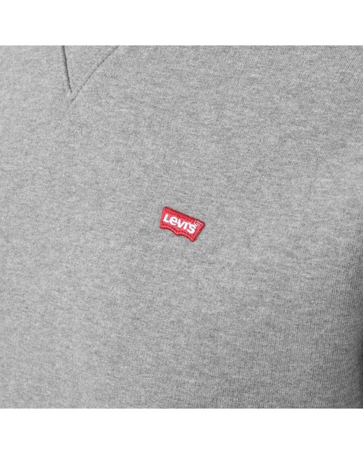 Levi's Gray Crew Neck Sweatshirt for men