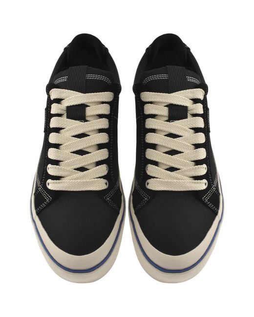 HUGO Black Low Top Tennis Trainers for men