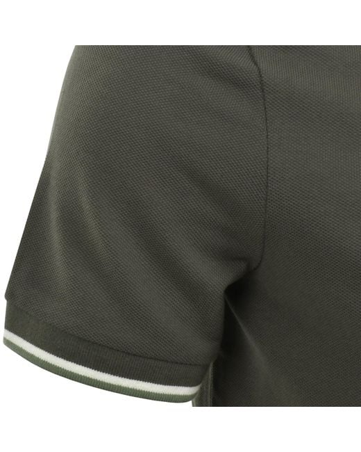 ARMANI EXCHANGE Green Slim Fit Polo T Shirt for men