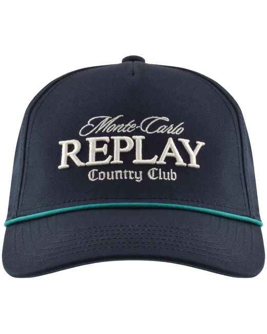 Replay Blue Baseball Cap for men