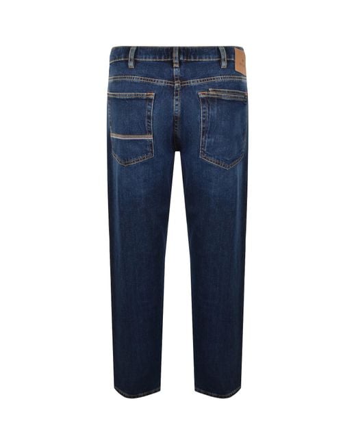 Paul Smith Blue Relaxed Tapered Jeans Dark for men
