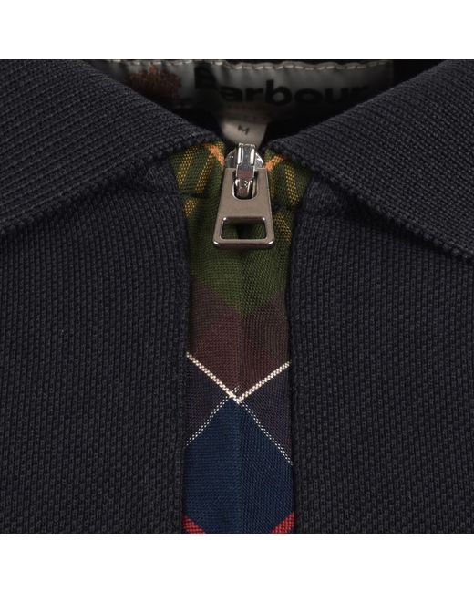 Barbour Black Stately Polo T Shirt for men