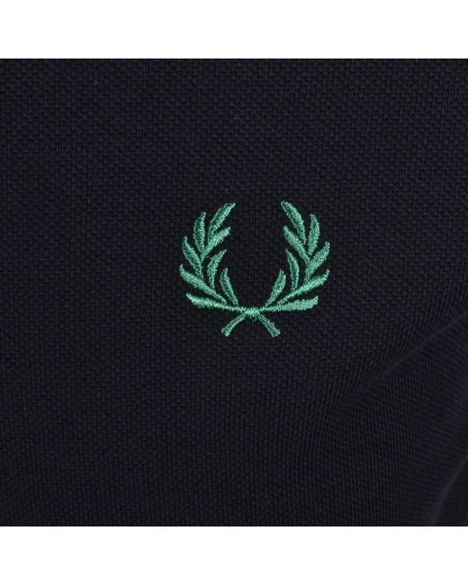 Fred Perry Black Twin Tipped Polo T Shirt for men