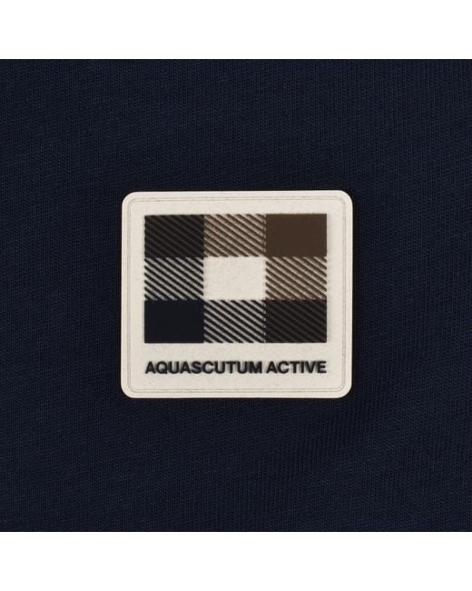 Aquascutum Blue Badge T Shirt for men