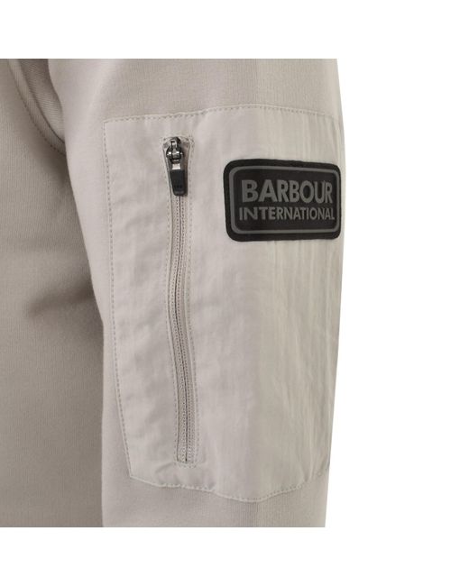 Barbour Gray Grip Sweatshirt for men