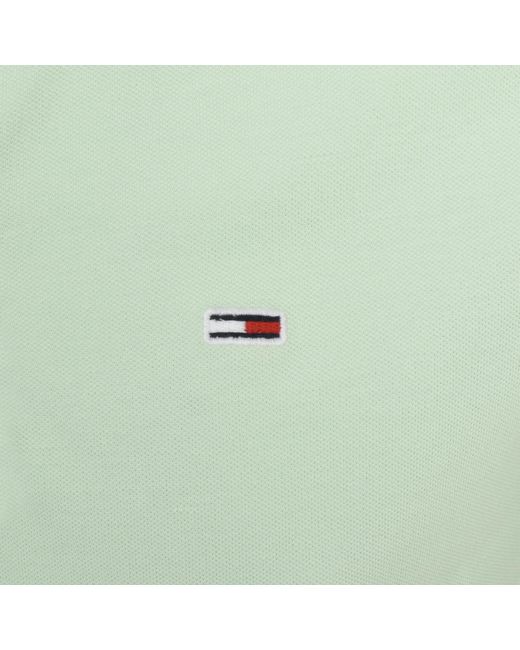 Tommy Hilfiger Green Slim Placket Polo Shirt for men