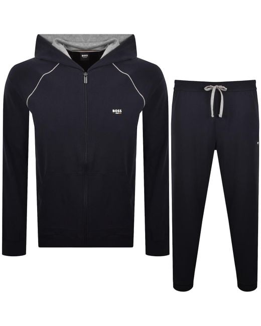 BOSS BUSINESS Blue Boss Oliver Hooded Tracksuit for men