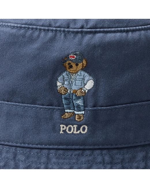 Ralph Lauren Blue Loft Bucket Hat for men