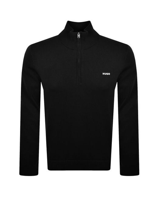 HUGO Black San Quintus C2 Knit Jumper for men