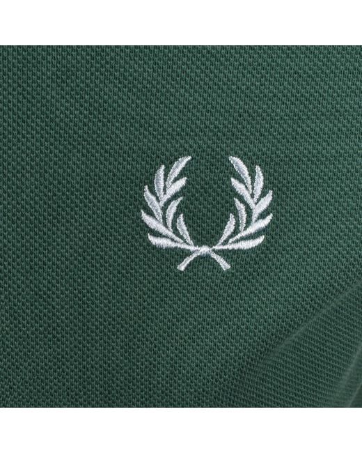 Fred Perry Green Twin Tipped Polo T Shirt for men