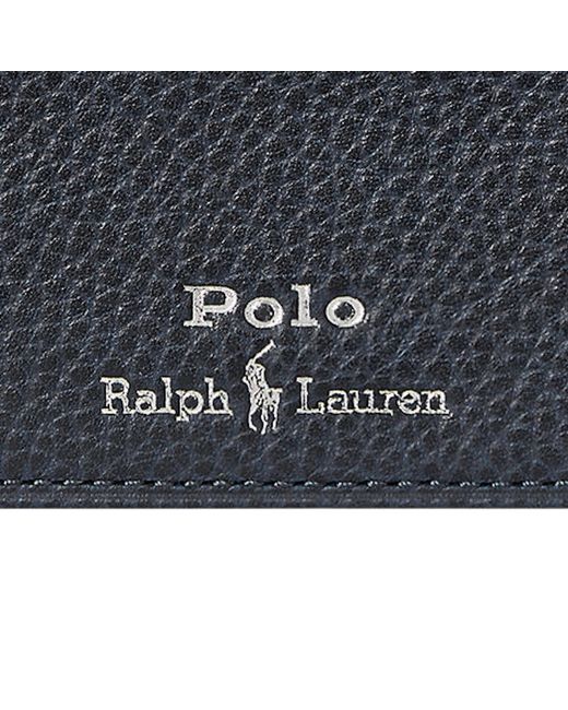 Ralph Lauren Blue Leather Card Holder for men