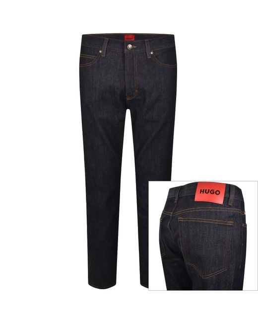 HUGO Blue 708 Slim Fit Jeans Dark Wash for men