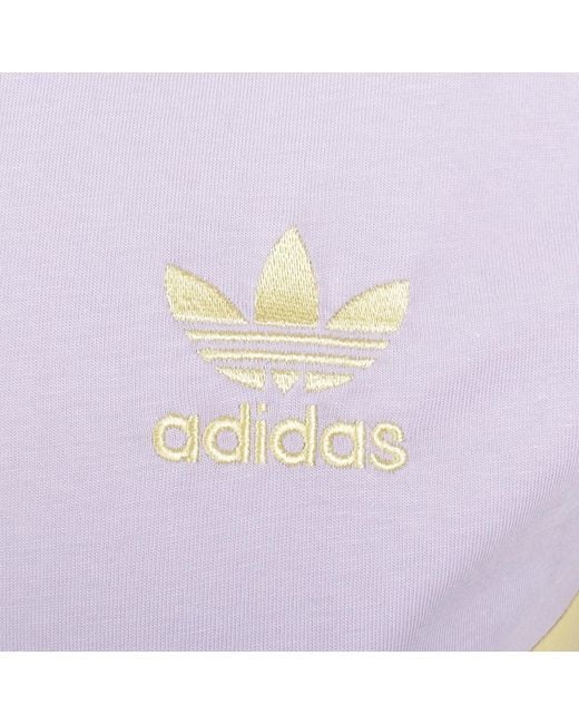 Adidas Originals Purple Panel T Shirt for men