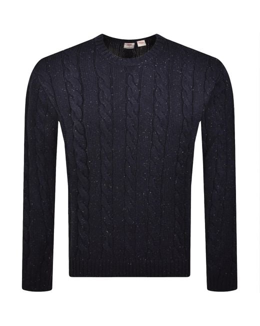 Levi's Blue Wool Blend Knit Jumper for men