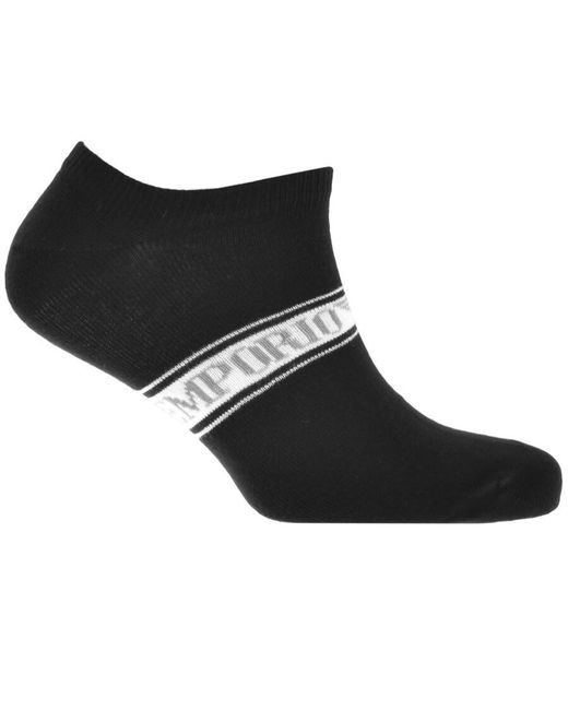 Armani Black Emporio Two Pack Socks for men