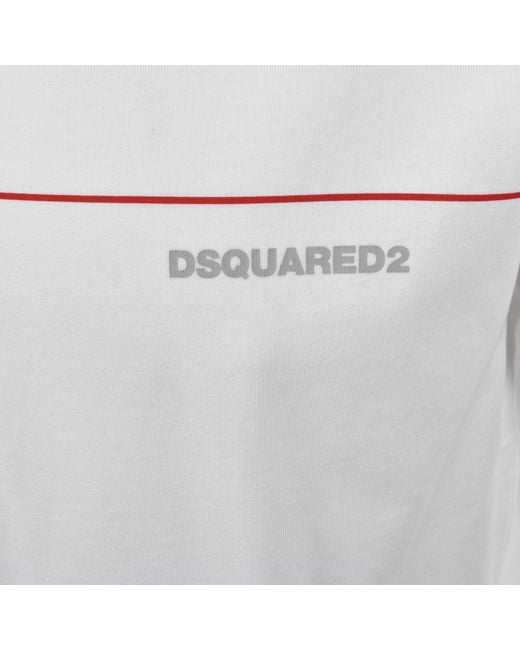 DSquared² White Loose Fit T Shirt for men