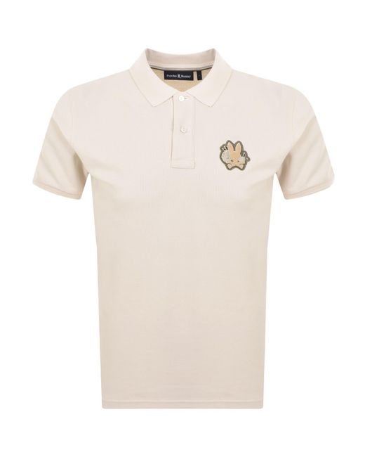 Psycho Bunny Natural Auguste Pique Polo T Shirt for men