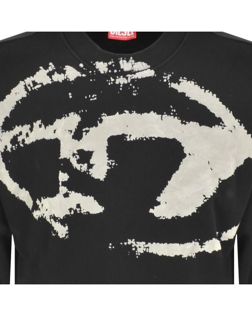 DIESEL Black Boxt N5 Sweatshirt for men