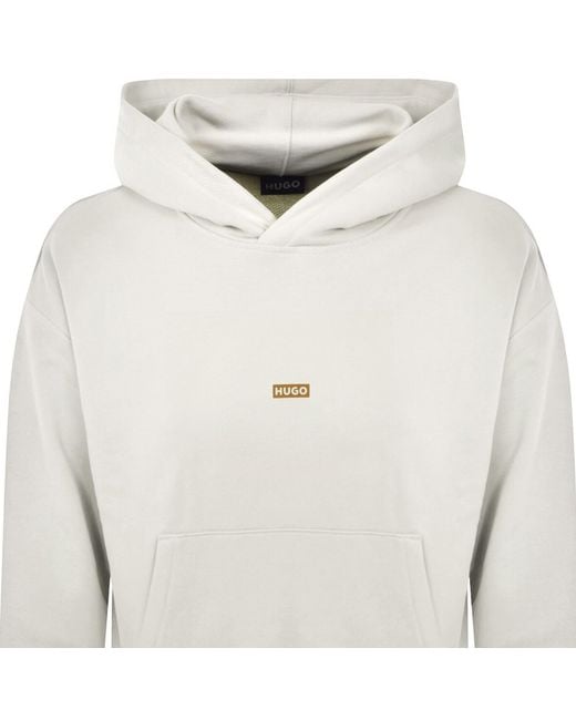 HUGO White Nazardo Hoodie for men