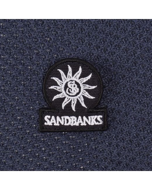 Sandbanks Blue Button Up Knitted Shirt for men