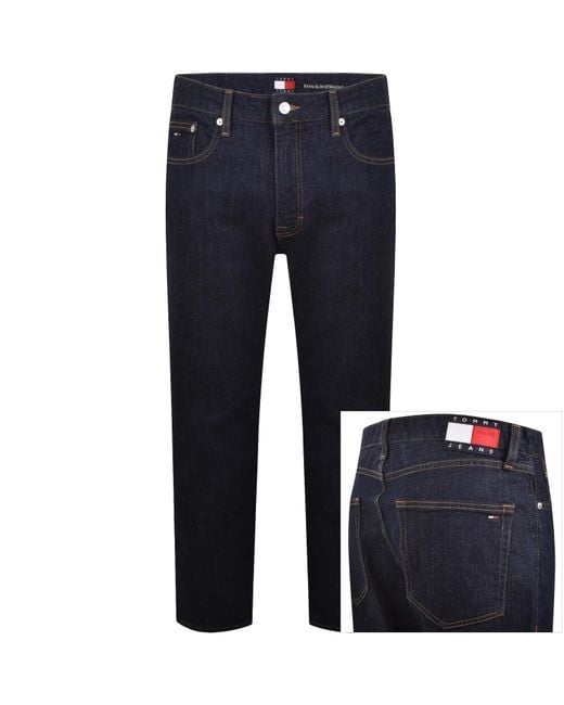 Tommy Hilfiger Blue Ryan Slim Fit Straight Jeans for men