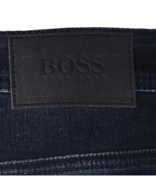 BOSS by HUGO BOSS Denim Boss Delaware Slim Fit Jeans in Navy (Blue) for Men  | Lyst