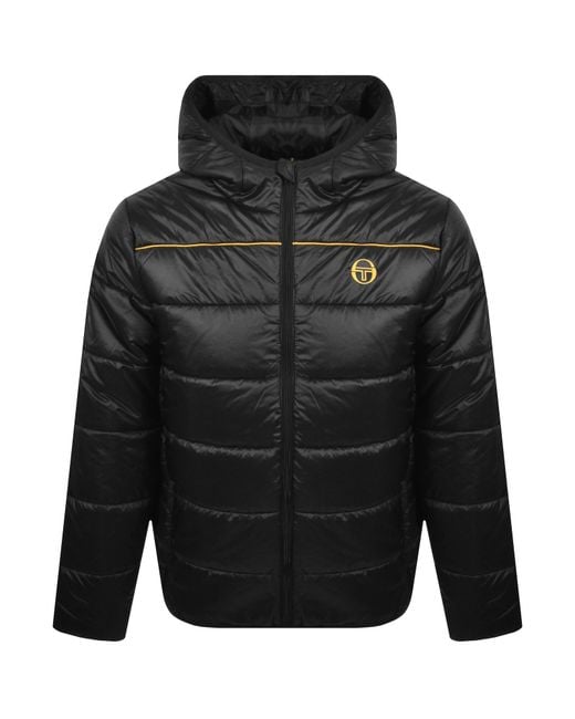 Sergio Tacchini Black Padova Puffer Jacket for men