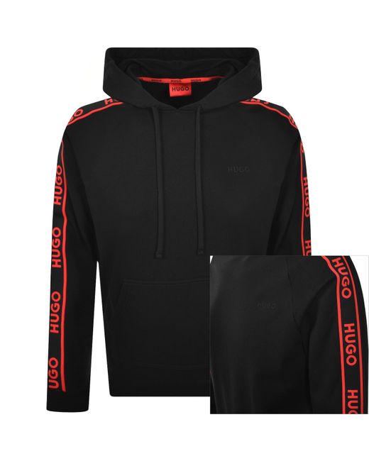 HUGO Black Liam Hoodie for men