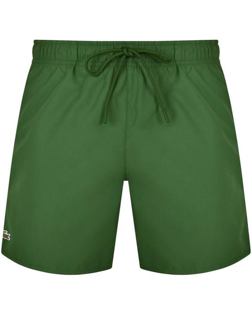 Lacoste Green Core Essentials Swim Shorts for men